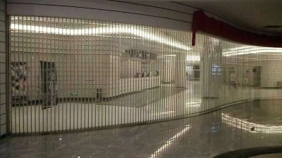 水晶折叠侧卷电动门